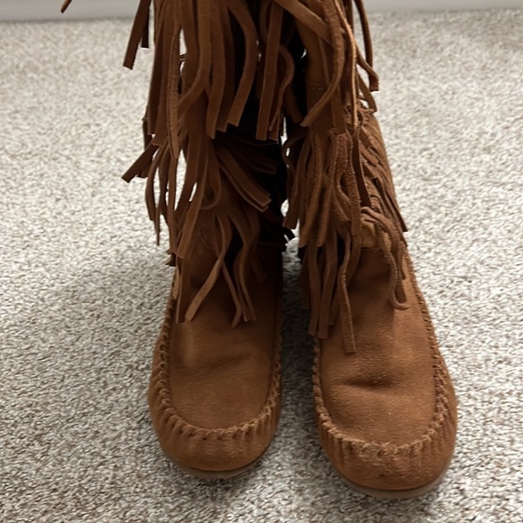 STEVE MADDEN Fringe boots (brown) size 6 - Picture 4 of 6